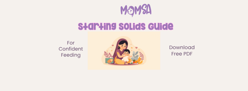 Free starting solids guide for mothers in Urdu