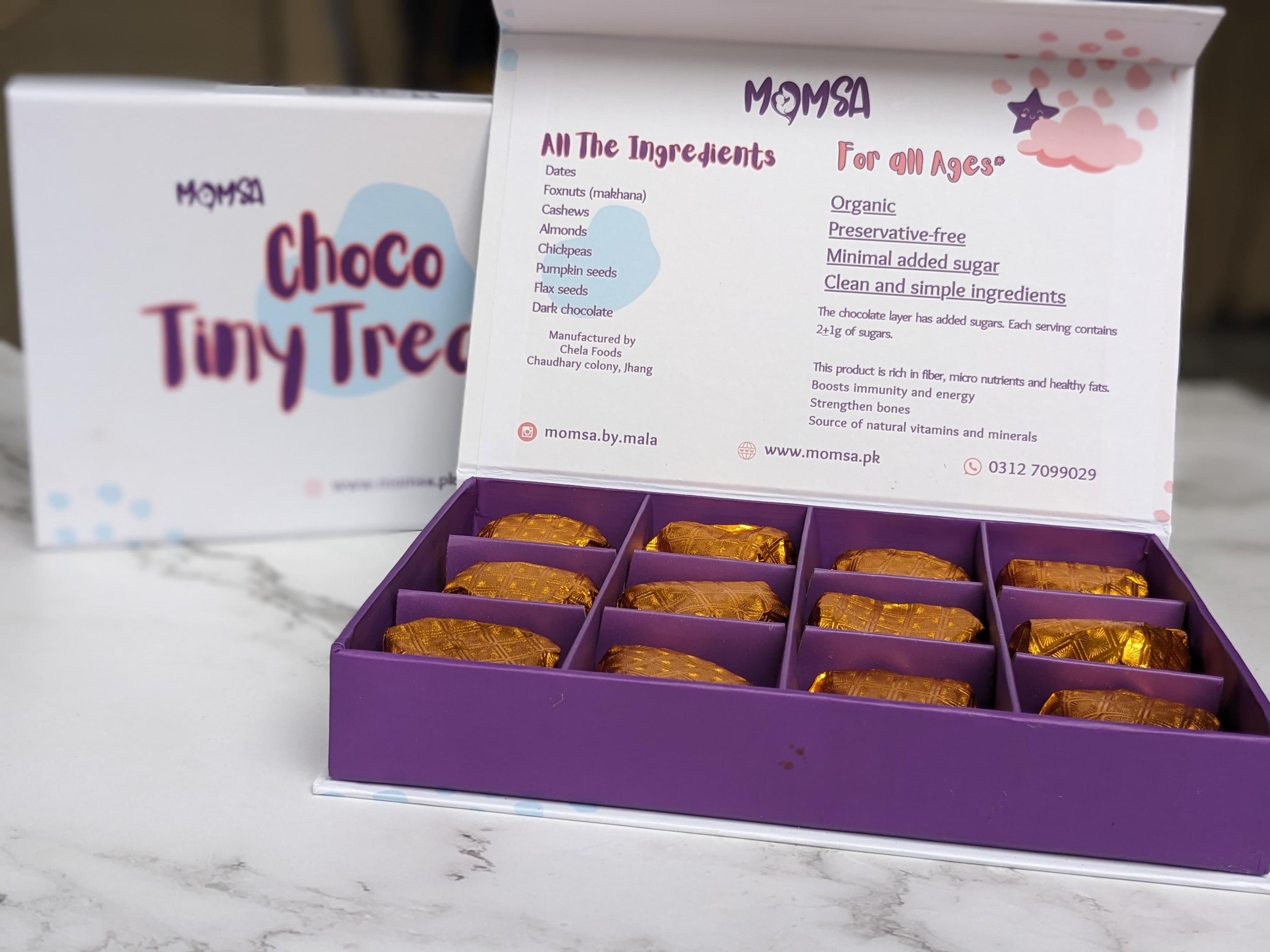 Choco Tiny Treats – Dark Chocolate Nut & Date Energy Bites