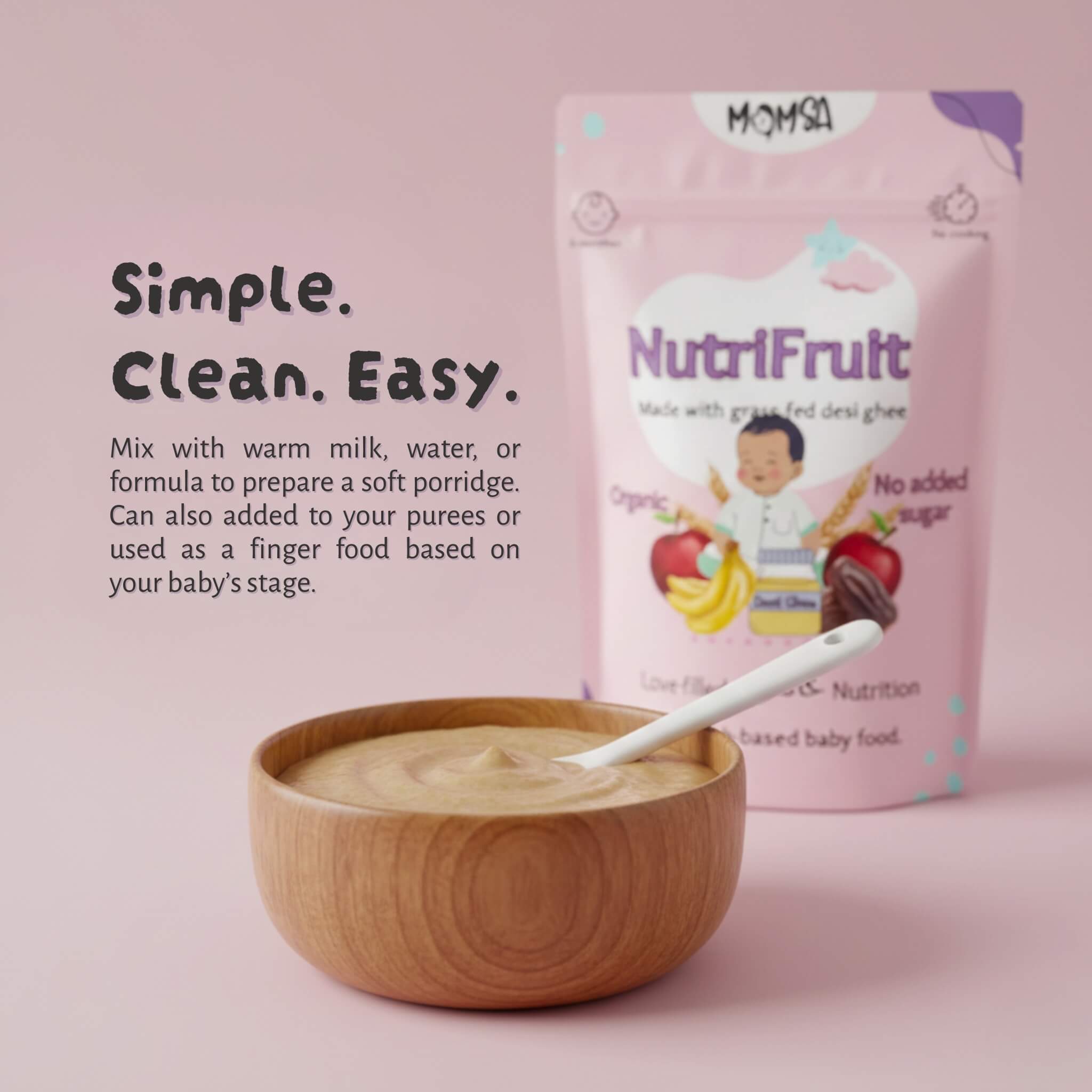 NutriFruit – Organic Fruit & Grain Baby Cereal (6m-2yrs)