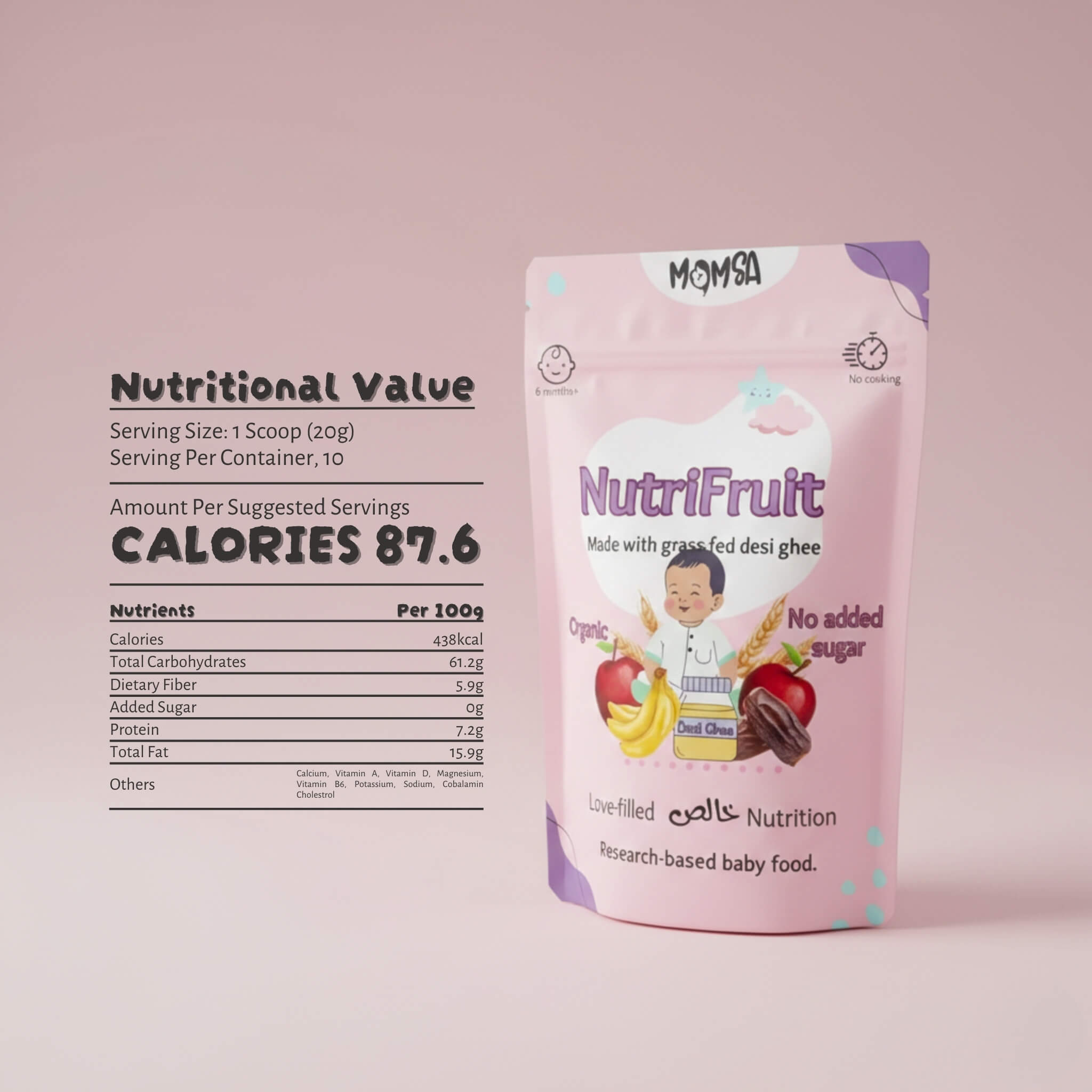 NutriFruit – Organic Fruit & Grain Baby Cereal (6m-2yrs)