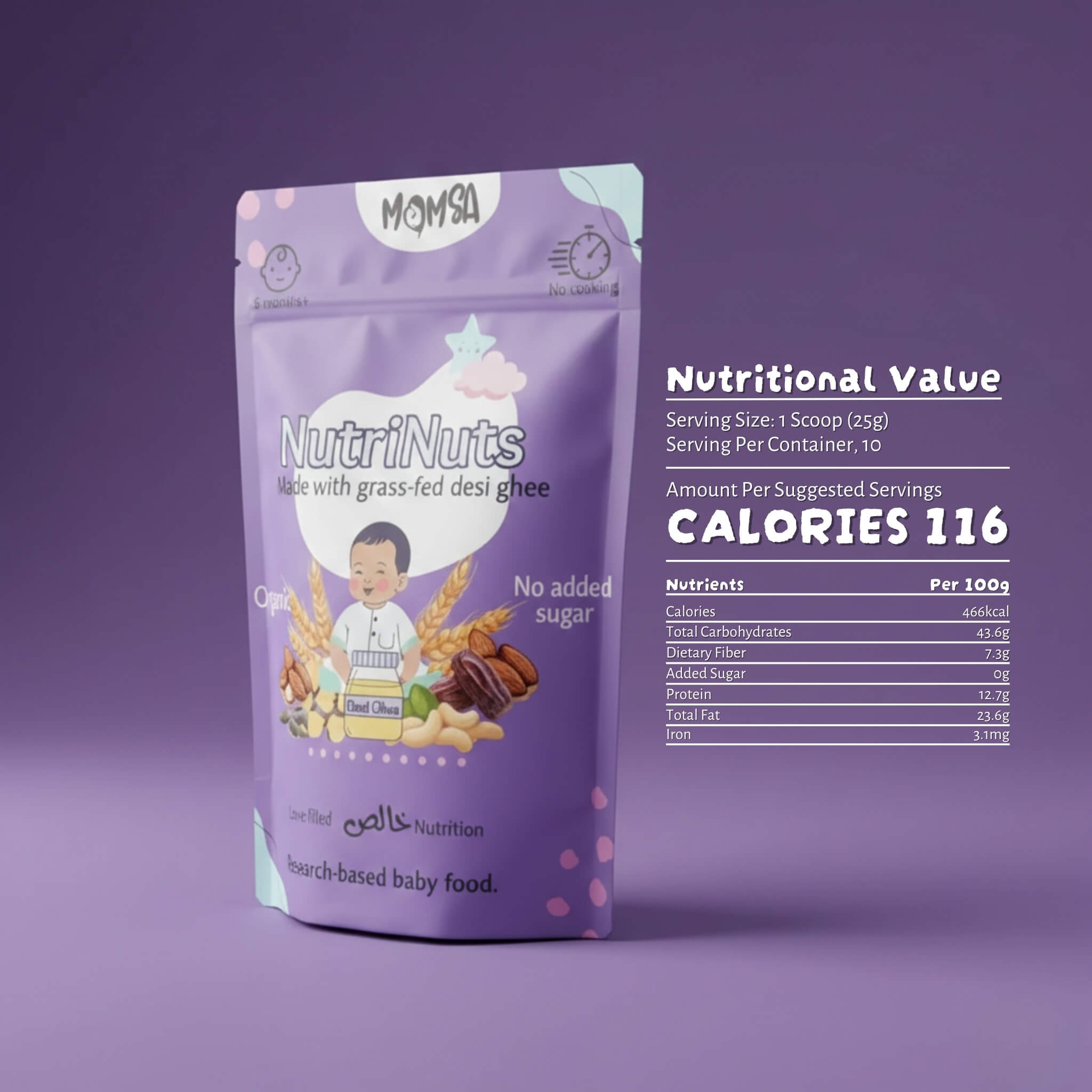 NutriNuts - Organic Nut & Grain Baby Cereal (8m-2yrs+)